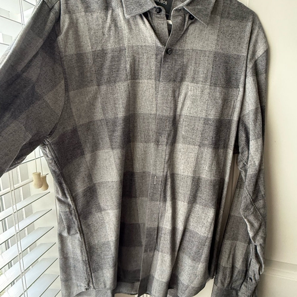 Bonobos Charcoal Checkered Men's Shirt